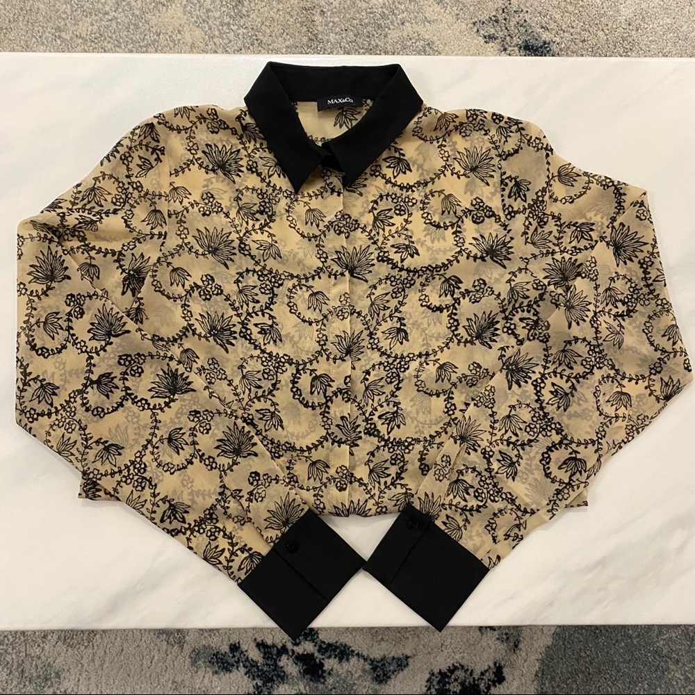 🛍3/$35🛍 Max&Co Sheer Blouse - Picture 4 of 4